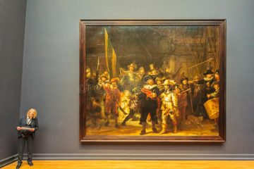 Extinction Rebellion organise une manifestation climatique à côté de La Ronde de Nuit de Rembrandt